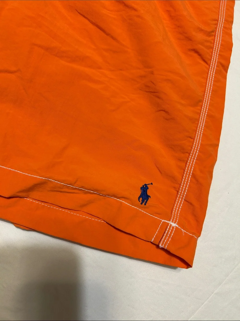 Polo by Ralph Lauren Orange Men's Swim Board Shorts with Drawstring